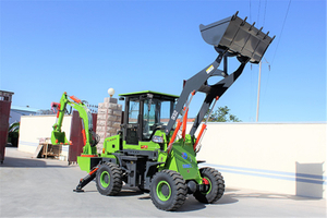 Powerful Wheel YB632-30 Backhoe Loader with Front End Loader And Backhoe