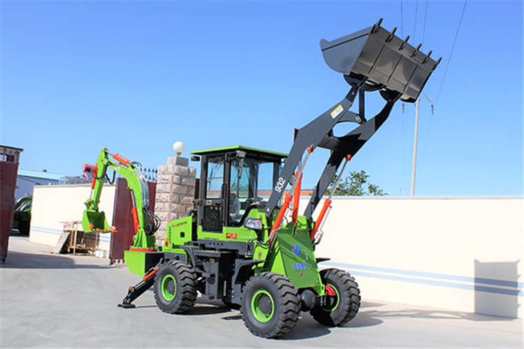 Powerful Wheel YB632-30 Backhoe Loader with Front End Loader And Backhoe